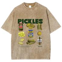 Summer Vintage Washed T Shirt Vintage Cartoon Canned Graphic Printed Short Sleeve Oversized Casual Fashion Crew Neck T Shirt 3XL įvairiaspalvis