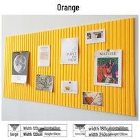 Self-Adhesive Felt Wall Stickers for Kindergarten Display or Photo Board Orange-yellow;Height 60*120cm yellow