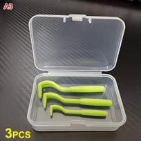 Tick Remover Tool Set Reusable Portable with Storage Case Safe Painless Removal for Dogs Cats Home Outdoor Travel A3 gray