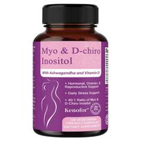 Mio ir D-Chiro Inozitolio Kapsulės 40:1 santykis su vitaminu D, 120 vegetariškų kapsulių moterims 120 Capsules