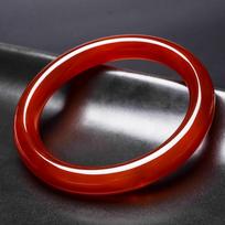 Brazilijos Raudonojo Agato Chalcedono Jado Apyrankė Moterims 58-59mm red