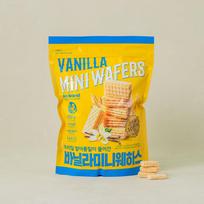 [No Brand] Vanilla&Strawberry Mini Wafers 300g Vanilla yellow
