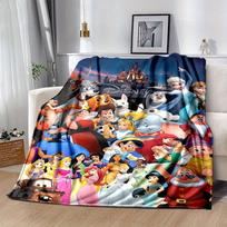 1 vnt., Disney personažai namų dekoras: Jauki antklodė miegamajam, svetainei, kelionėms, stovyklavimui, automobiliui 80x120cm gray