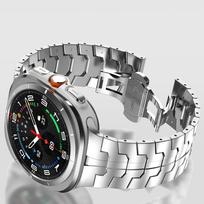 Titanium Link Bracelet for Samsung Galaxy Ultra Watch 47mm Metal Luxury Strap for samsung 7 ULTRA 47MM GALAXY ultra Band Correa Galaxy Ultra 47mm sidabras