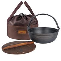Zhichu Outdoor Cast Iron Dutch Oven 18x13 cm black