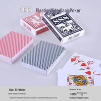 Luxury Texas Hold'em Poker Cards with Gold & Silver Edges in Gift Box Set gray