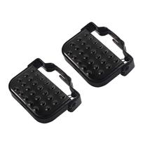 1 Pair of Bike Rear Pedals Folding Bike Pegs Footrest Steel Foot Peg For Kids Bike Bicycles Foot Plates Pedals Bike Pegs 1 black