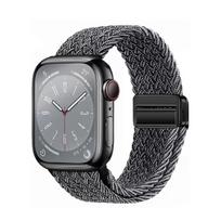 Magnetinis sagties nailoninis laikrodžio dirželis Apple Watch 5-10 serijos išmaniesiems laikrodžiams 42/44/45/46(S10)/49mm gray