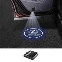 2026 Hot Interior Stickers LED HD Projector Lamp Car Door Wireless Welcome Light For Lexus ES300 RX330 RX300 GS300 IS250 IS200 C gray