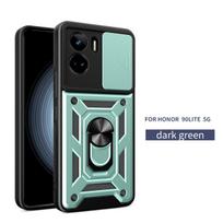 For Honor 90 lite Case Honor 90 lite Cover Honor 90 lite Magnetic Ring Holder Armor Phone Case Slide Camera Protect Back Cover Honor 90 Lite gray