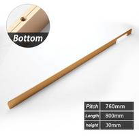 WV Modern American Handles Cabinet Door Handles Knob 800mm 1000mm Long Handles Matte Black Gold Brass Handles Wardrobe Pulls 299