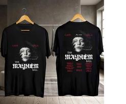 ady Gaga Tour 2026 Shirt Lady Gaga Graphic Shirt The Mayhem Ball Tour Tshirt Unisex T-Shirt Graphic Tee XL gray