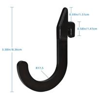 Squat Rack Holder Attachments For Home Gym Storage Heavy Duty Weight Rack Holder With Storage Hook Perfect Gym Accessories black