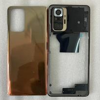 Redmi Note 10 Pro 4G M2101K6G pilnas korpusas, vidurinis rėmelis, galinis dangtelis su baterija, galinis su kameros objektyvu, pakeitimas juoda