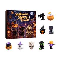 Halloween Countdown Calendar Resin Figurine 9-Day Advent Decor One Size brown