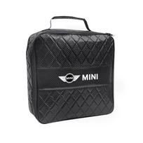 Automobilinė odinė laikymo krepšys Didelės talpos Automobilio bagažinės rankinė MINI WORKS Cooper JCW Countryman Clubman Cabrio Paceman Coupe R56 btrme66 anglies pluošto juodos spalvos
