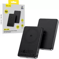 Blavec Power Bank 10000mAh BJ-05 Ultra Fast 16mm - Type C - Qi2.2 25W + PD 45W magnetic induction Magsafe 2 in 1 (PBBJ05-QI22MC10B) black aluminum
