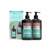 Arganicare Set : Argan Oil  AND  Shea Butter, Hair Shampoo, Repairing  AND  Moisturising, 400 ml + Argan Oil  AND  Shea Butter, Hair Conditioner, Repairing  AND  Moisturising, 400 ml