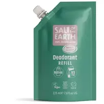 Salt-Of-The-Earth Melon  AND  Cucumber Deo Refill - Natural Ball Deodorant Refill 225ml
