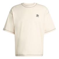 Adidas Originals Essentials Comfortable Round Neck Casual Short Sleeve T-Shirt Men Tops Light-Beige JW0970 S white