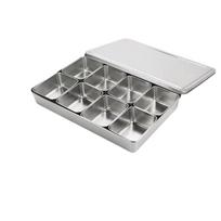 Debo 304 Stainless Steel Spice Storage Box with Lid gray