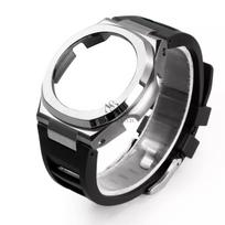 For Casio Farmhouse Oak GA2100/B2100 Modified 316L Stainless Steel Case Strap Nautilus Metal Case Bracelet Accessories gray