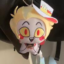 10cm Hazbin Alastor Plush Doll Pendant Mini Printed Velvet Stuffed Toys Fans Holiday Birthday Gifts Angel Plusie Toys 10cm