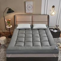 Thickening 10cm  Soft Mattress Topper for Tatami Bed Sleeping Guest Breathable and Skin-Friendly Mattresses Folding Toper Floor 1pc-90X200CM-2kg pilka