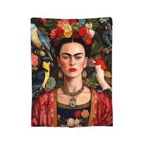 F-Frida K-Kahlo Dizaino Antklodės Užvalkalas Flanelinis Mesti Antklodė Vasaros Oro Kondicionieriaus Dekoras Minkštas Šiltas Lovos Pledas 150x200cm
