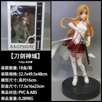 16CM Anime Sword Art Online Asuna Figure Blood League Knights Drawing Pose Model Toy Gift Collection Action Figure PVC Doll With box white