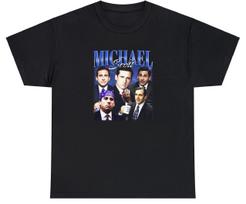 Michael Scott T Shirt Funny The Office TV Show Fan Merch Meme Ironic Graphic Tee XL