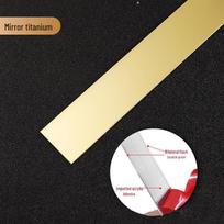 Aukščiausios kokybės auksinė lipni metalinė apdailos juosta sienoms ir luboms gray