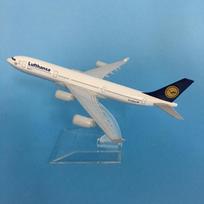 Jason Tutu 16cm Lufthansa Airbus A340 Lėktuvo modelis Lėktuvo modelis Airbus Lėktuvo modelis 1:400 metalinių modelinių lėktuvų Lėktuvo žaislas gray