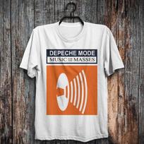 Music for the Masses Depeche Mode T-Shirt Dave Gahan Martin Gore Andy Fletcher XXXXL white
