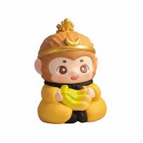 Cute monkey Shaped Piggy Bank Great Birthday Gift Cartoon Storage Box Large Capacity Kids' Room brown