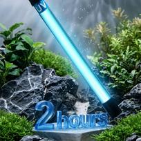 Akvariumo 220V 13W UV Sterilizatoriaus Šviesa Žuvų Baktericidas white