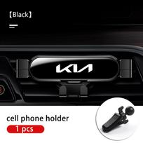 KIA Automobilio Laikiklis Telefonui Oro Angos Prietaisų Skydelis Reguliuojamas GPS Laikiklis Rio K5 K2 Sportage Ceed Sorento Picanto Stinger Soul dmjp20 black