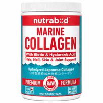 Nutrabud Japanese Marine Collagen Powder Supplement for Women,Men|No Added Sugar|Supports Skin Radiance,Healthy Hair,Nails & Joints|Hydrolyzed C