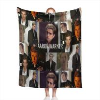 aaron warner; shatter me book Medium Blanket Soft comforter sets throw for Couch Warm Flannel Blankets Bedroom Dcor Size: 75*100cm, Weight: 230 GSM gray