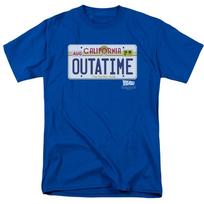 Back To The Future Outatime Plate T-Shirt Sizes S-4XL NEW S white