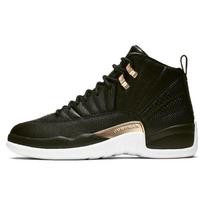 Jordan 12 Retro Black Metallic Gold White Women's Jordan AO6068-007 35.5 black