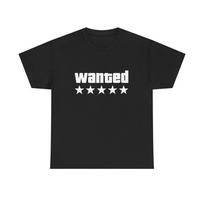 Wanted Five Stars GTA Graphic T Shirt NEW ADULT 3XL white