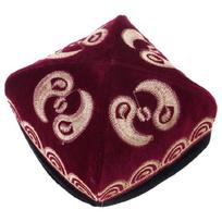 Elegant Embroidered Velvets Hat National Costume Hat Versatiles Occasion Hat for Travel Souvenirs and Festivals 57 58CM karališkos mėlynos spalvos