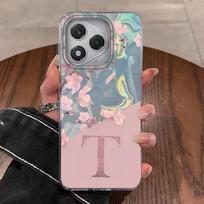 Case For Honor 400 200 Lite Pro X8b X9c X9a X9b X8c X7c X6b 200 Smart Phone Cover Silvery Water Ripple Letter Flowers TPU Bumper Honor 400 gray