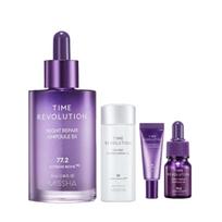 MISSHA Time Revolution Night Repair Ampulė 5X 70ml Specialus Rinkinys - Atgaivinanti & Stiprinanti Naktinė Rutina blue