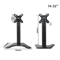 Computer Monitor Desk Stand Arm Pc Screen Holder 17~32 Inch Large Base Stable Adjustable Height Mounts Lcd Led With Bracket juoda