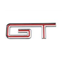 Automobilio galinės bagažinės emblema Lipdukas Metalinė raidė Ženklelis GT GT350 GT500 Shelby Fiesta Focus Mondeo Kuga Ranger Mustang white