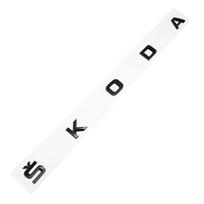 3D ABS automobilio emblema Skoda raidė priekinis variklio dangtis Galinės bagažinės dangtis Lipdukai ženklelis lipdukas Skoda Rapid Octavia A5 RS Kodiaq Fabia A7 black