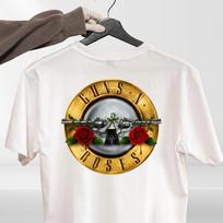Guns N Roses Tour 2026 T-Shirt 80s Classic Rock Fan Concert Bullet Logo Gift Top L black