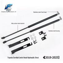 19+ Toyota Corolla Levin variklio dangčio dujinio amortizatoriaus atraminis strypas 2019-2025 Toyota Corolla Levin juoda